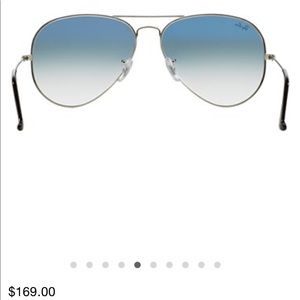 Ray Ban silver/blue Aviators